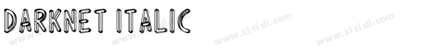 DarkNet Italic字体转换
